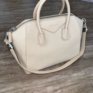 Givenchy Antigona Medium Satchel Beige Nude Designer Handbag
